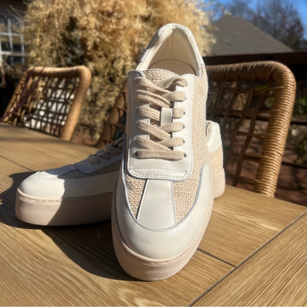New Aerosoles Women's Bramston Sneaker Size 10M SAND RAFFIA 935 Shoes